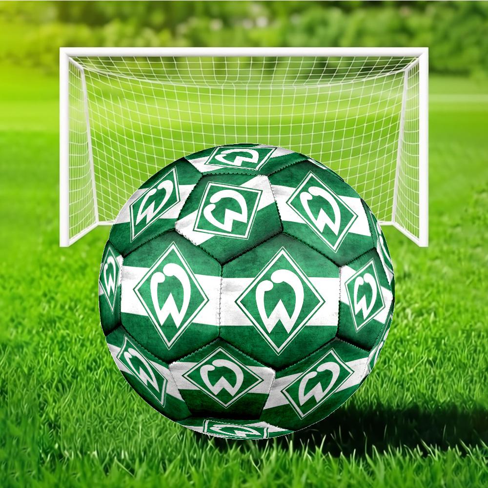 Grünes Tech-Emblem Fußball Größe 5 Fußball, Maschinengenäht, Weich und Komfortabel, Geeignet für Training und Spiele Fan-Geschenk