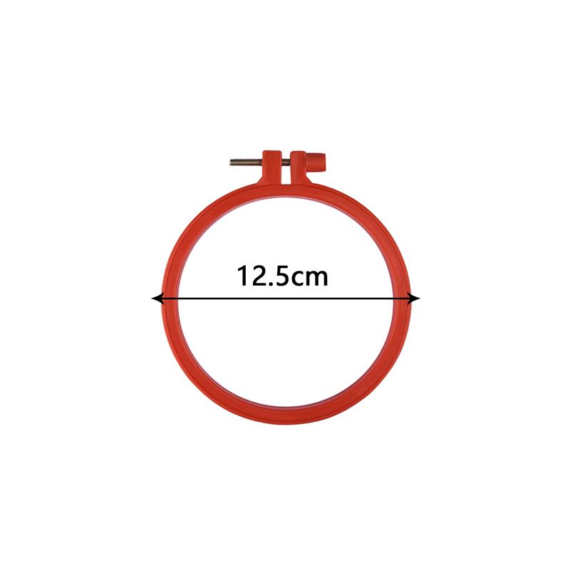 Sewing Tool Round Oval Wooden Color Embroidery Hoops Frame Set Plastic Embroidery Hoop Rings For DIY Cross Stitch Needle Craft
