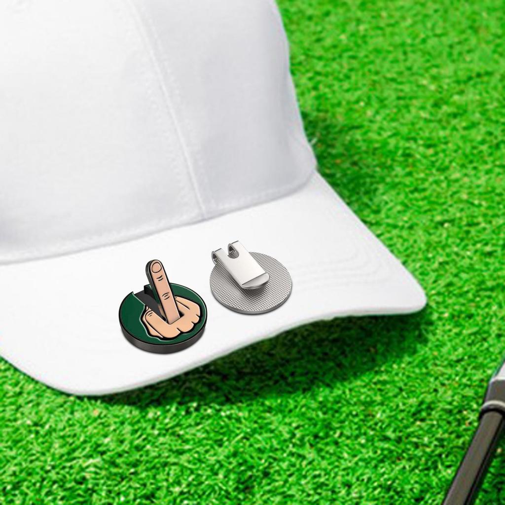 Funny Middle Finger Theme Golf Ball Marker Men Women Diameter 2.5cm Premium