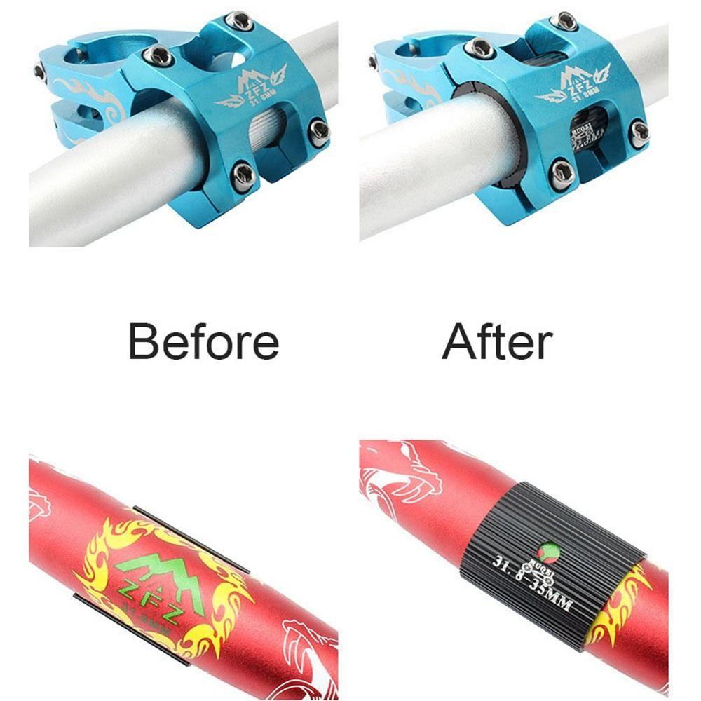 Aluminum Alloy Bike Handlebar Conversion 31.8mm To 35mm Aperture Adjust Adapter