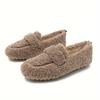 Fur Shoes Female Fall and Winter Outside 2025 Lamb's Wool Soybean Shoes Female Padded Flat Bottom Cotton Shoes Big Size