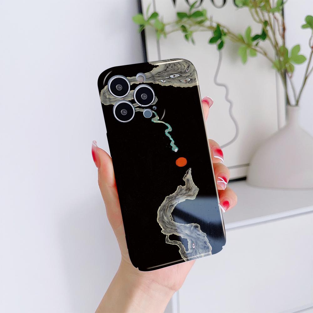 All-inclusive Film Phone Case Cartoon Fashion Design Hard Shell Full Cover Camera Protection Case for iPhone Huawei Honor Vivo Google