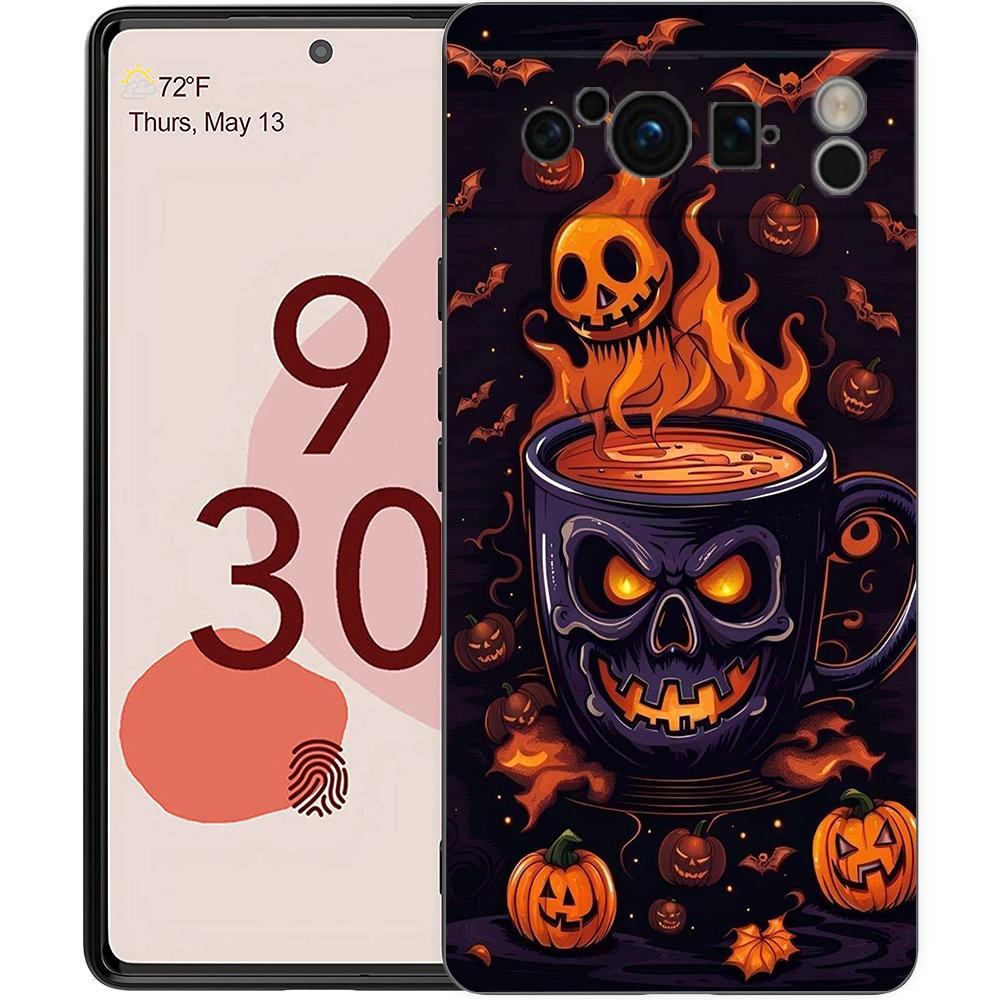 Halloween Style Phone Case Cover for Google Pixel 9 8 7 6 7A 6A Pro Shockproof Soft TPU 9 Pro XL Shell Capas Fundas