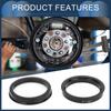INFINAUTO Hub Centric Ring 56.1mm Inner Diameter 67.1mm OD Car Wheel Hub Ring ABS Plastic Black 4pcs
