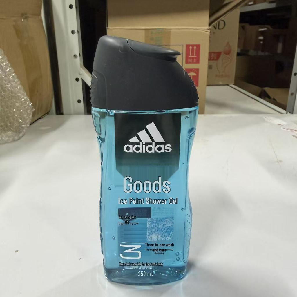 Adidas Men's 3-in-1 Shower Gel, Body Wash & Shampoo, Long-lasting Clean, 250ml