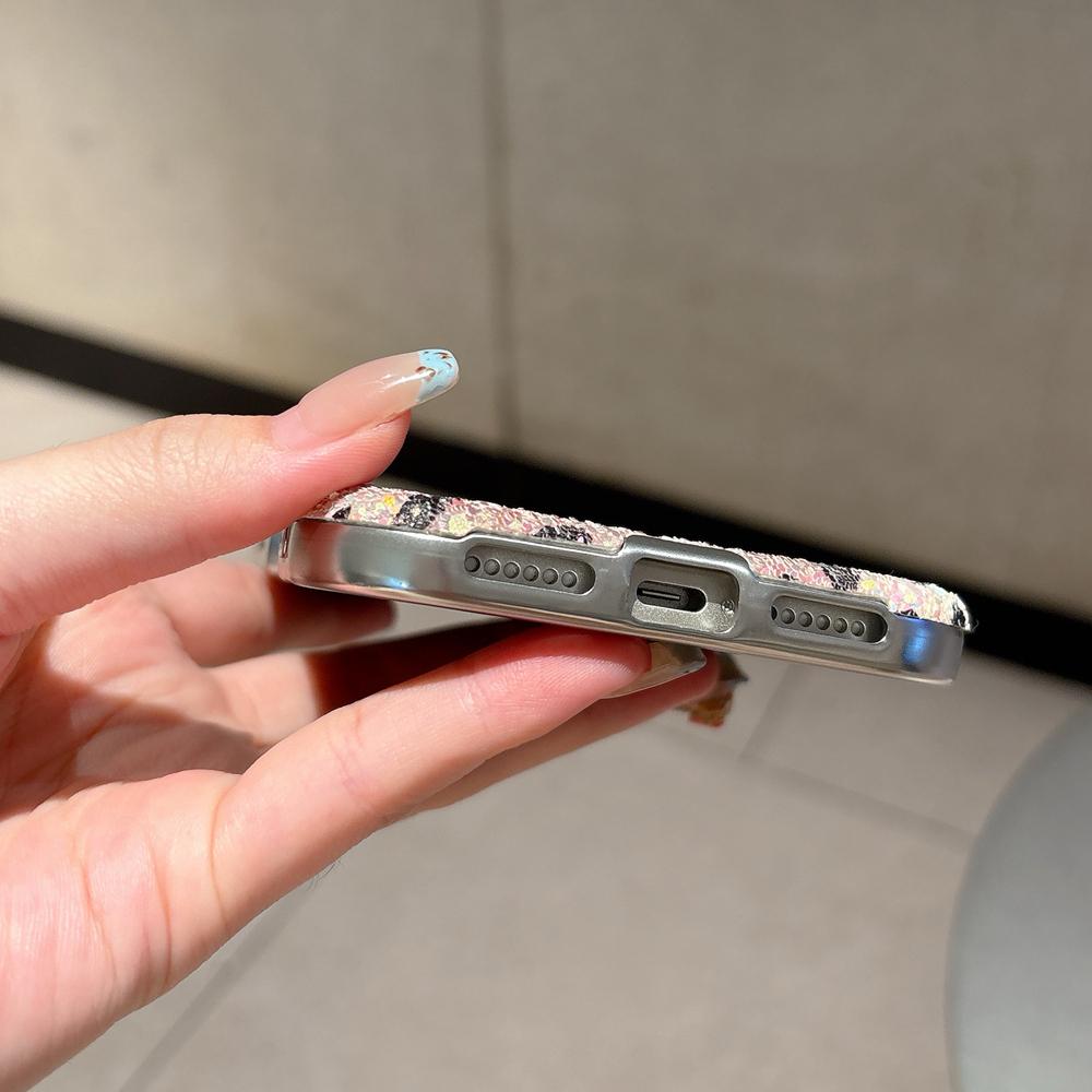 KEYSION Fashion Cute Leopard Print Phone Case for iPhone 14 15 16 17 Pro Max Rounded Edges Shockproof Cover for iPhone 15 16 17