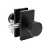 Modern Alloy Passage Door Locks Matte Black Finish Alloy Easy Installation Kits With Keys Plate Screws