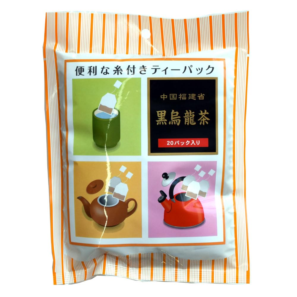 

Tea pack with thread, Fujian, China, black oolong tea, 20 packs (2g x 20P) x 3 bags set