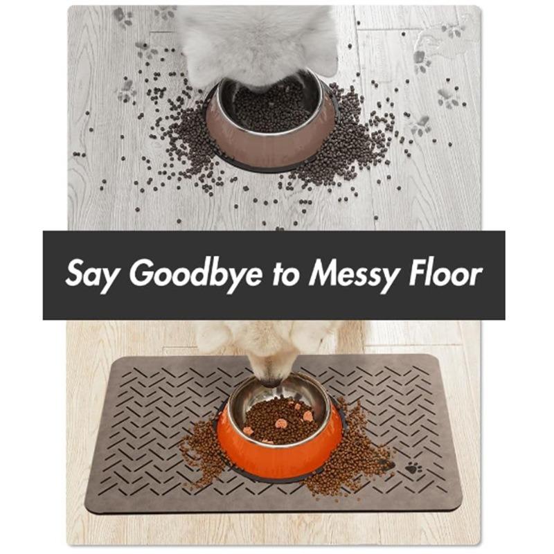 Dog Paw Prints Door Mat Diatomaceous Mud Pet Mat Soft Absorbent Quick Drying Washable Cat Placemat Dogs Accessories Pet Supplies