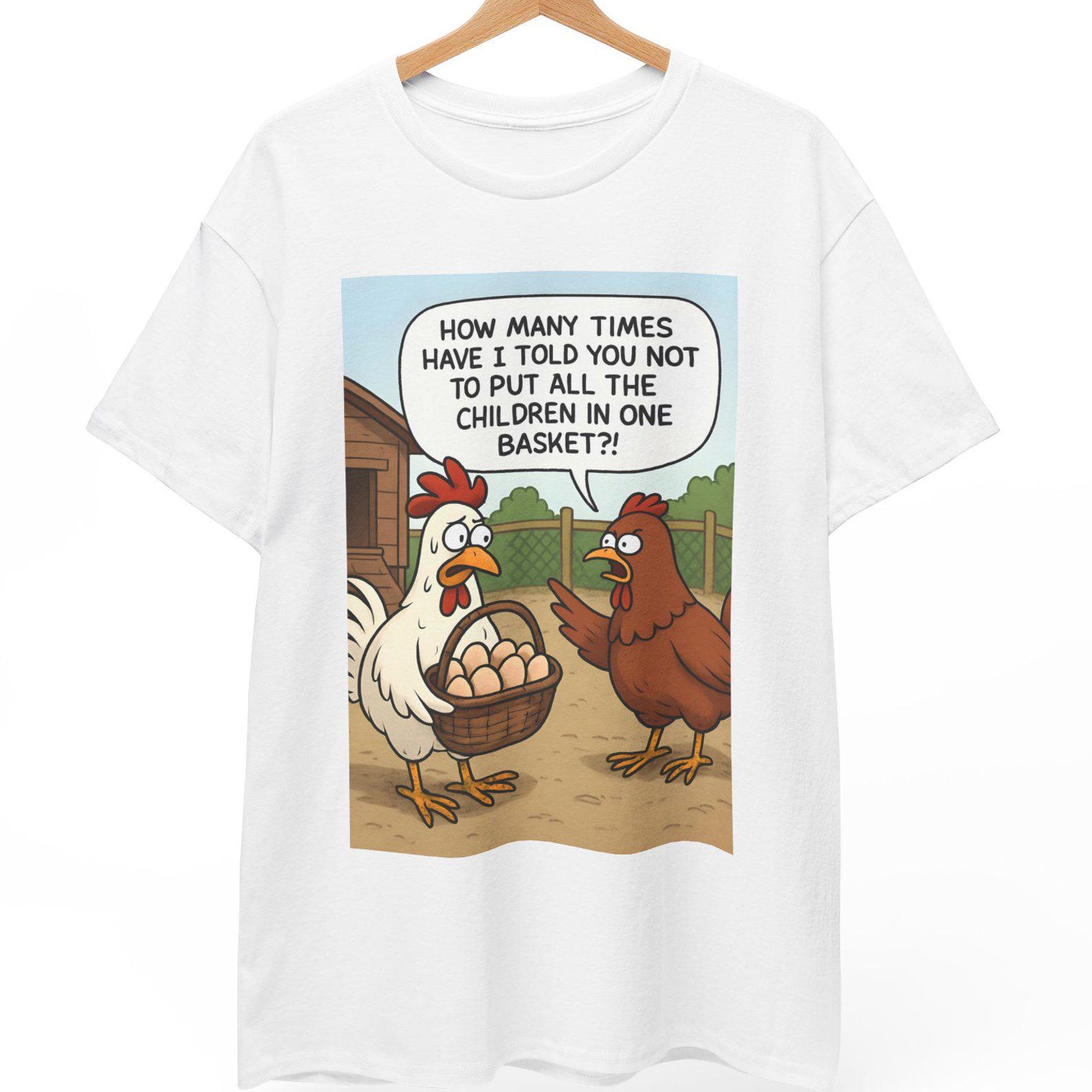 Funny Chicken T shirt S