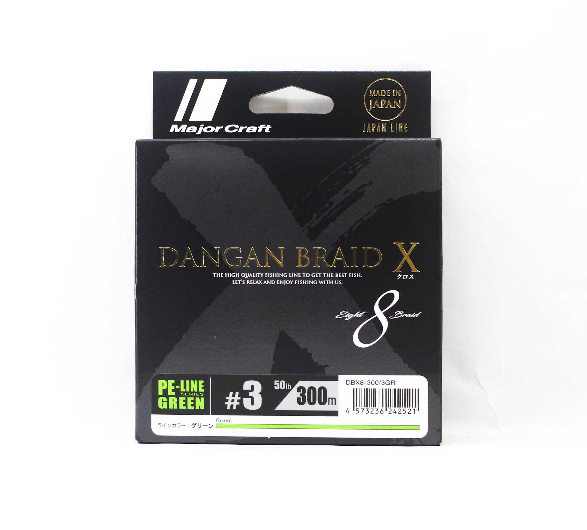 

Плетенка Major Craft Dangan Braid X Line X8 300м P.E 3 Зеленая DBX8-300/3GR (2521) зелёный