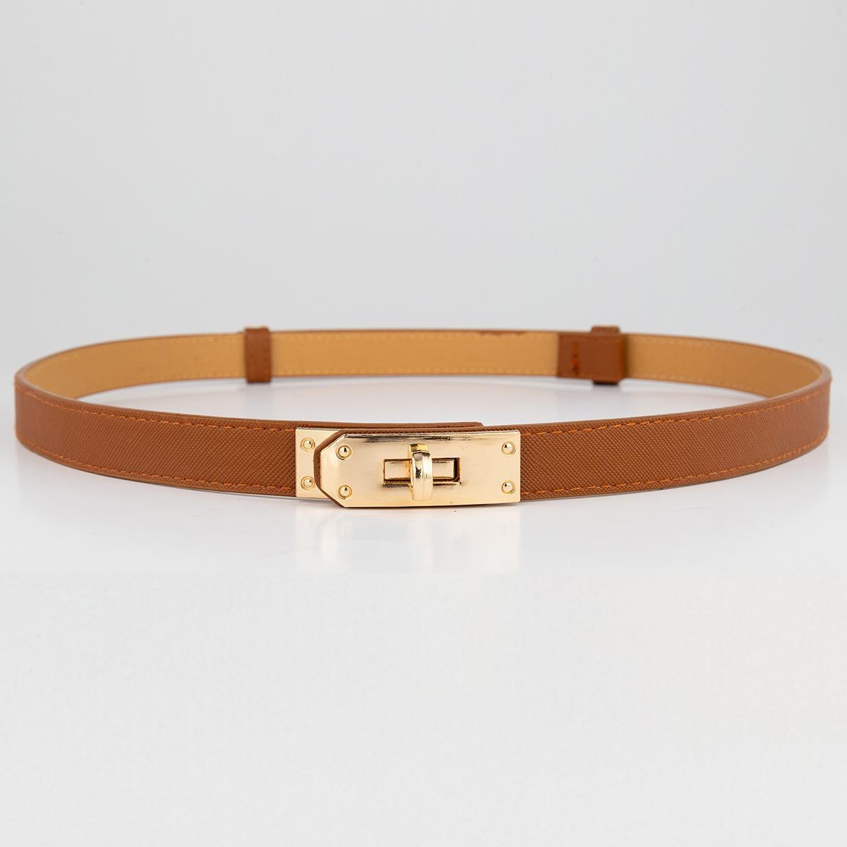 

The Lockable Adjustable Belt Pairs Well with A Suit Dress Jacket for A Fashionable and Versatile Cinched-waist Korean-style Belt In An Ins Style 100