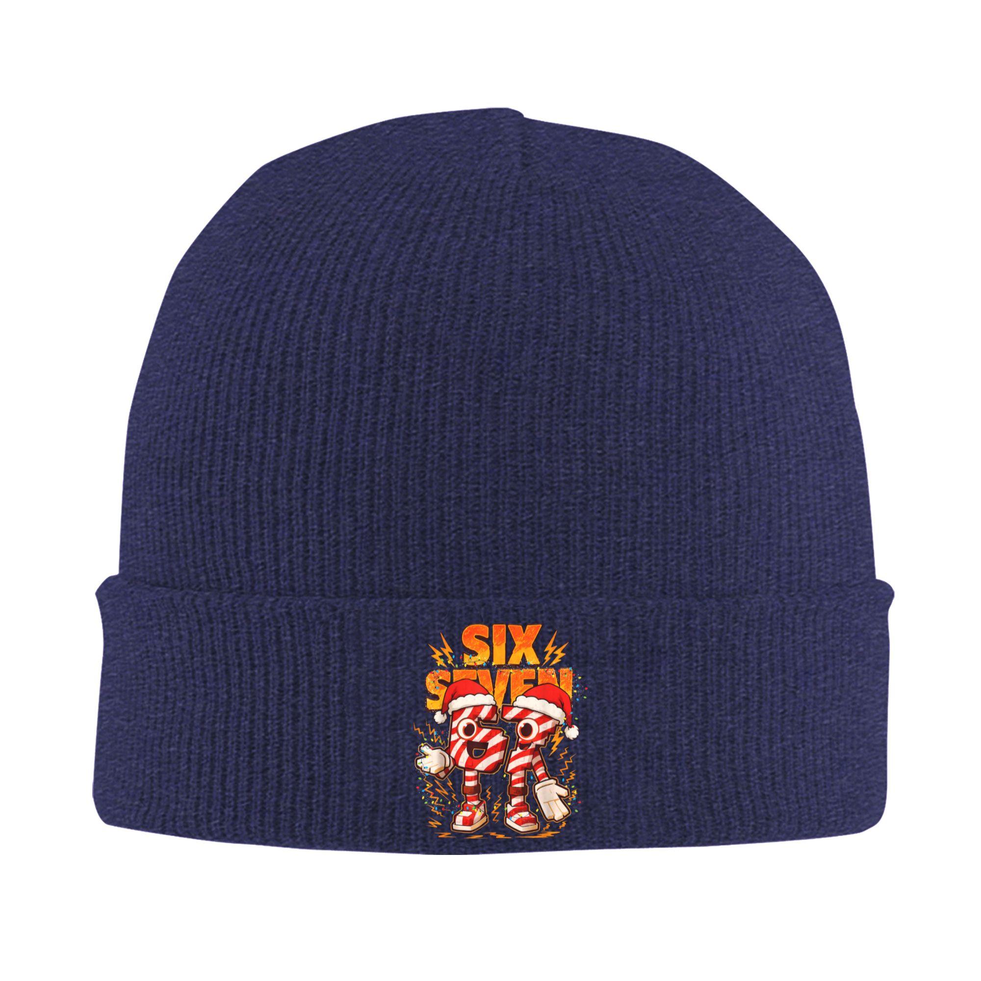 

67 Christmas Funny Six Seven 6 7 Meme Italian Brainrot Bonnet Hats Beanie Hats Winter Skullies Beanies Hip Hop Men Kpop Warm Cap One Size