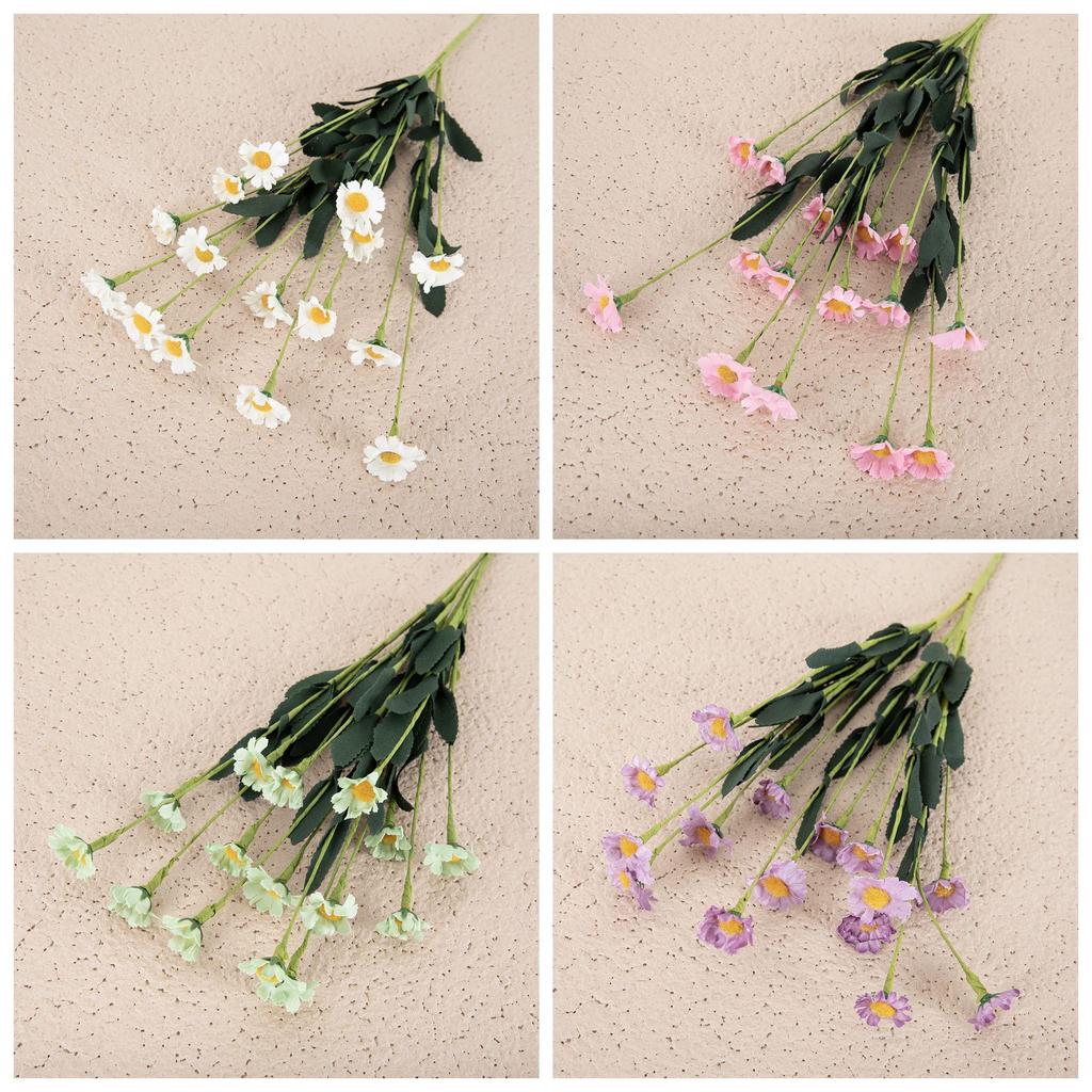 INS Style 15-Head PE Foam Daisy Fake Flowers for Home Wedding Decor