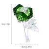 Crystal Glass Rose Ornament - Home Decor & Creative Gift