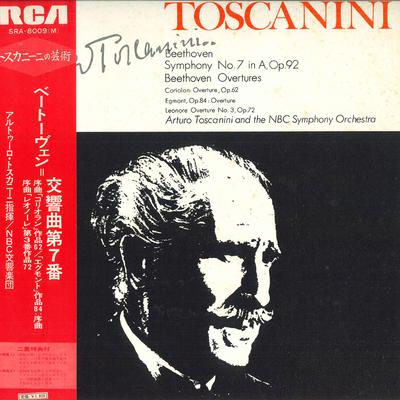 LP Record ARTURO TOSCANINI, NBC SYMPHONY ORCH - Beethoven: Symphony No. 7 Op.92, Ov SRA8009M RCA 1973 Japan Obi Classical Used