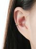 Minimalpiercing 925 Silver Chain Ring Inner Conch Ear Cuff Earrings