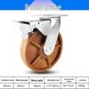 3 to 5 Inch High-Temperature Resistant Swivel Casters with Glass Fiber Bakelite for Oven Carts (Up to 300°)
