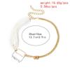 Punk Unique Chunky Thick Twisted Chain Feminine Charm Necklace Neo-Gothic Multilayer Imitation Pearl Pendant Necklace