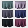 Plus-size Men Modal Graphene Slim Breathable Non-mark Flat-angle Briefs