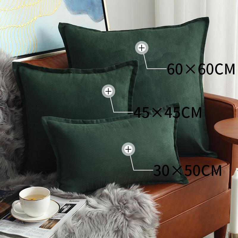 Față de pernă pătrată cu volane, lux nordic ușor, pentru canapea sau pat