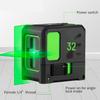 Portable Green Light Laser Level: Compact 2-Line Auto Leveling Tool