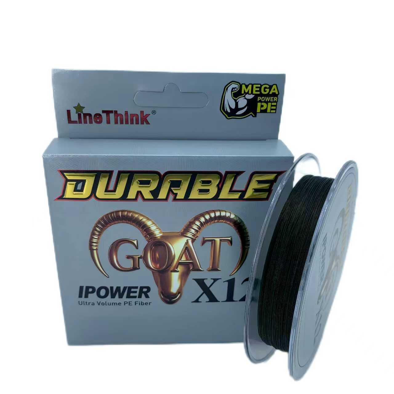 

LineThink GOAT 12-Strand 150m PE Braided Fishing Line, Super Strong & Smooth 6.0 зелений
