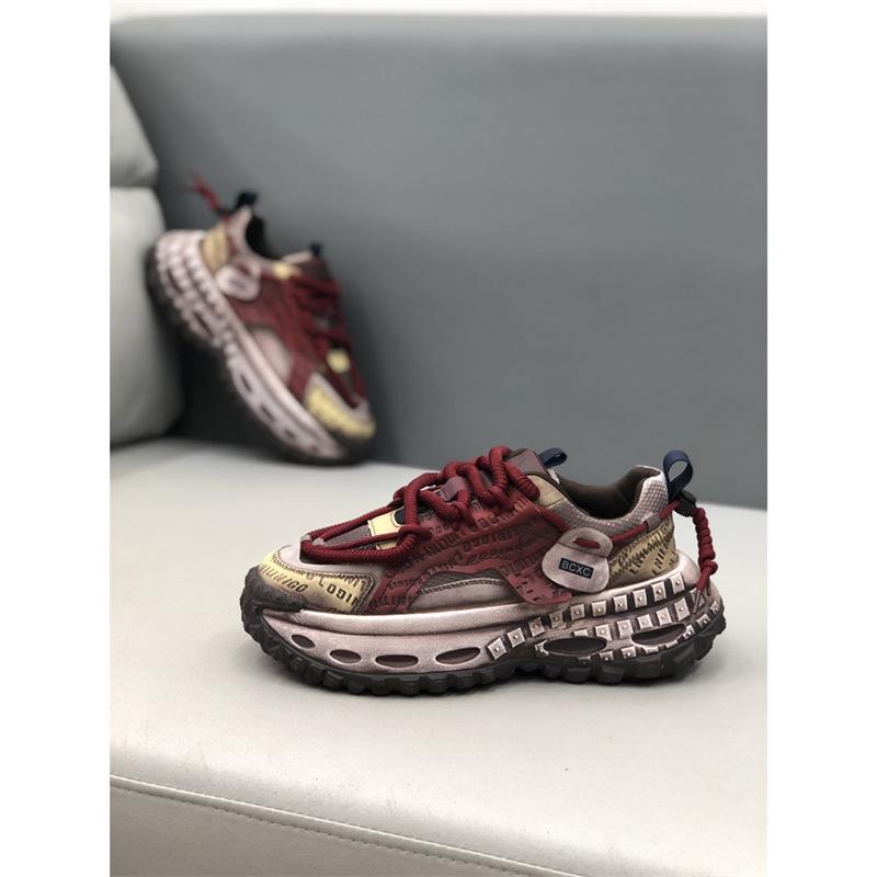 Spring new old mesh design casual platform dad shoes bc