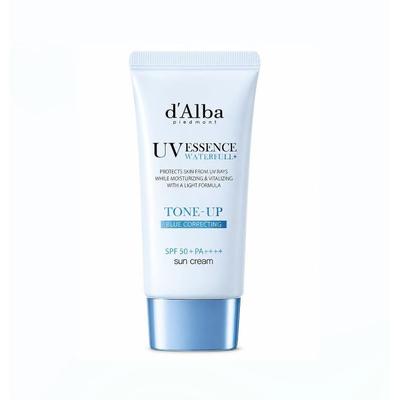 Korean Cosmetics Dalba Vegan Waterful Blue Tone-Up Sun Cream 50ml SPF50+ PA++++ Sunscreen UV