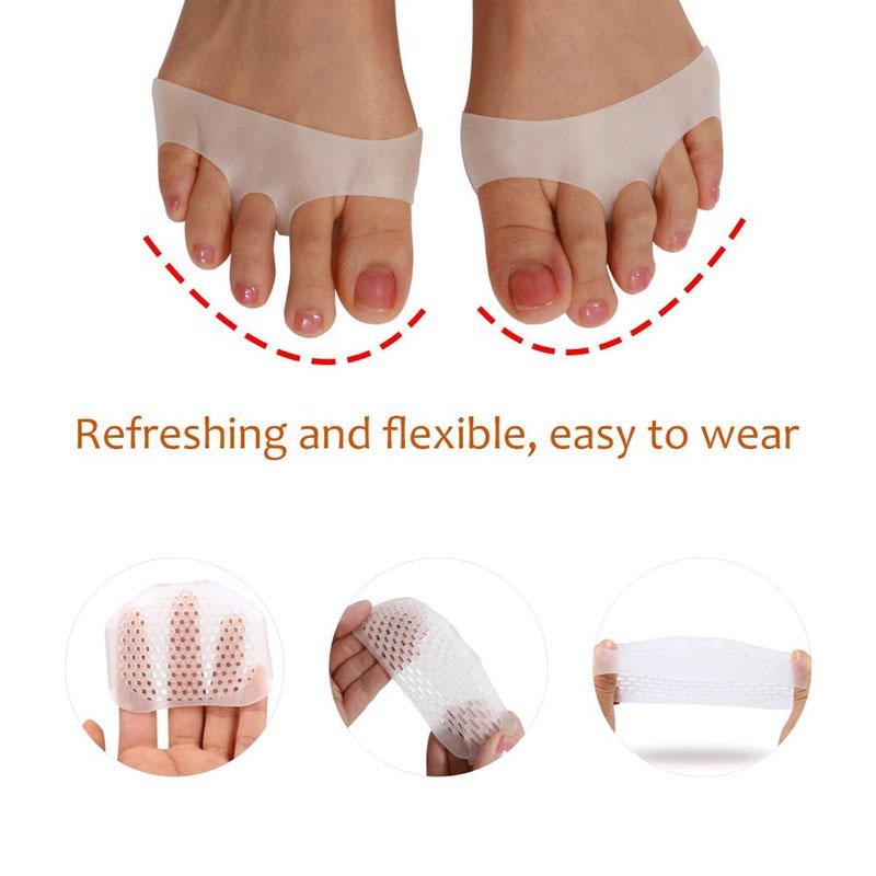 Tcare Metatarsal Pads Breathable Gel Forefoot Cushions for Foot Pain Relief Callus Blisters Protection