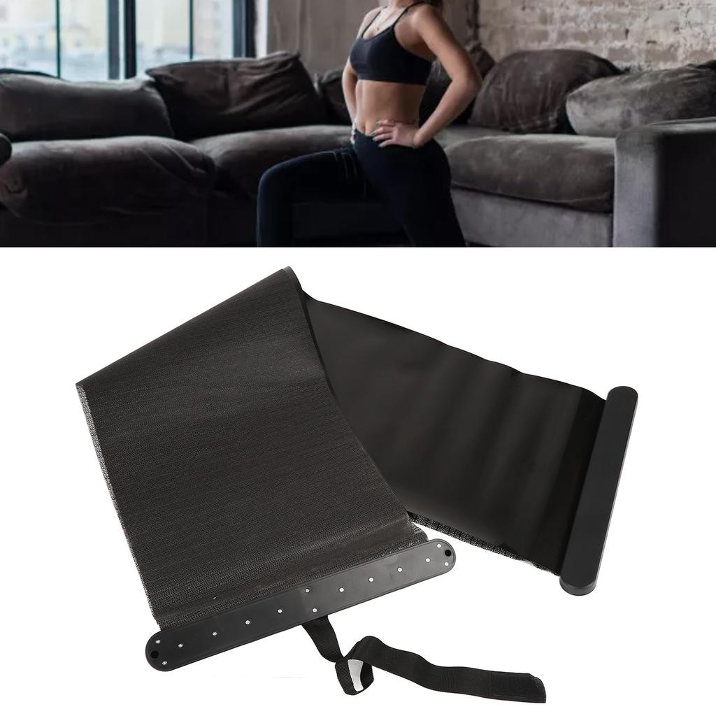 Fitness Sliding Mat with End Stops Multifunctional Quiet Sports Slide Mat for Body Shaping