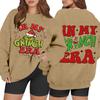 Women's Casual Fashion Long Sleeve Christmas Printed Round Neck Sweatshirt Top