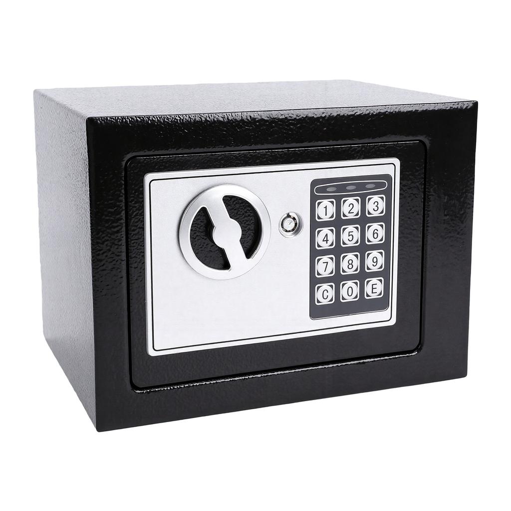 Small Safe Electronic Lock Box with Keypad Key Mini Security Safe Fire Proof Water Proof for Home Office Dormitory