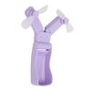 Dual Head Foldable Fan Portable Handheld Fan USB Rechargeable 3 Speeds Strong Wind Quiet Mini