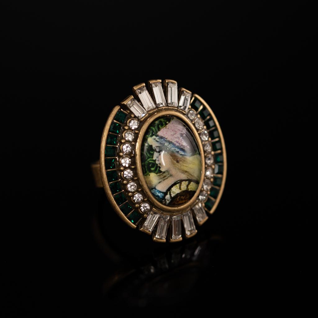 Medieval Copper Alloy Ring, Retro Court Style, High Sense Female Designer Temperament, New Ring