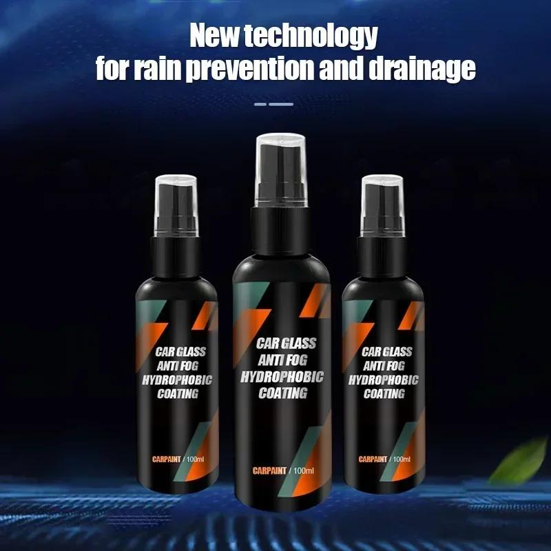 100ml Car Motorcycle Water Repellent Spray Anti Rain Coating For Car Glass Hydrophobic Anti-rain Car Liquid Windshield Mirror
