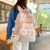Women's Backpack Campus Large Capacity Backpack Student Schoolbag with Coin Purse