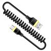 120W Retractable Dual Type-C Fast Charging Cable for Apple 15/16 & Huawei - Ideal for Car Chargers