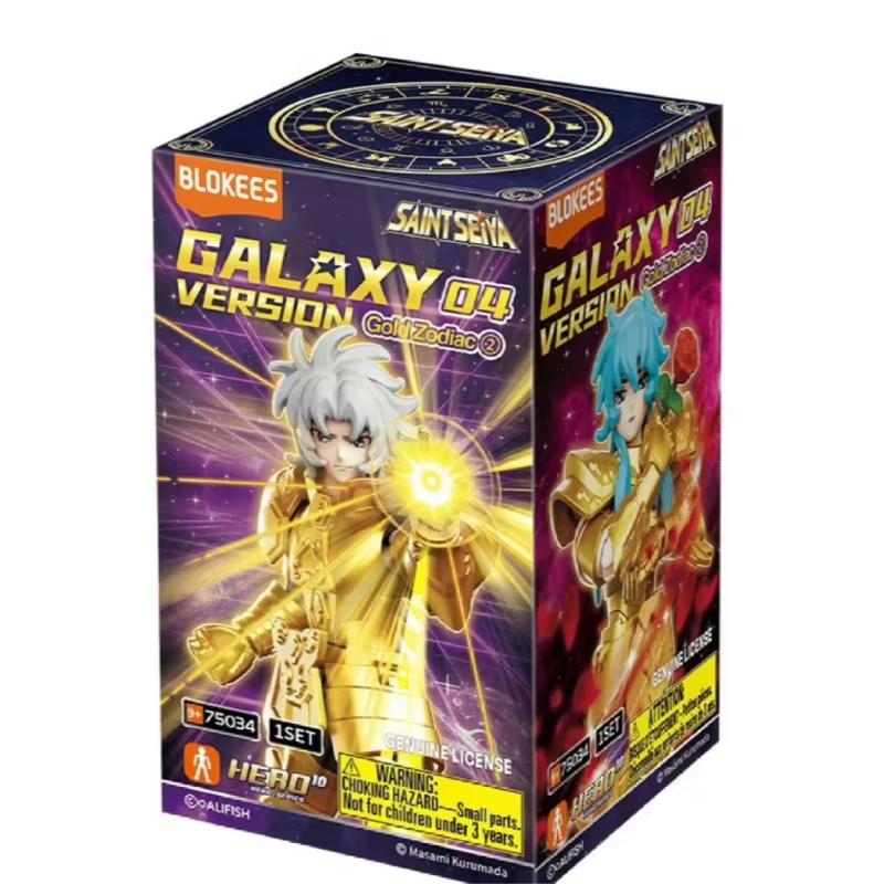 

Новейшая Blokees Saint Seiya Галактическая версия 4 Золотые Святые Зодиака Фигурка-конструктор Кукла-модель из ПВХ Коллекция Аниме Игрушка