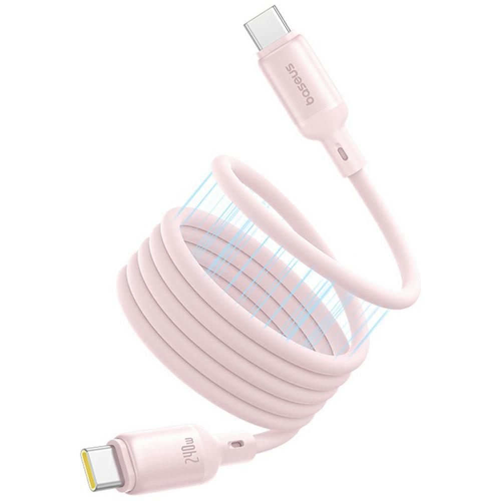 Cablu Magnetic din Silicon Lichid BASEUS Picogo 1m Încărcare Rapidă USB-C la USB-C 240W Cablu de Date