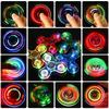 Crystal Luminous LED Light Fidget Spinner Hand Top Spinners Glow In Dark EDC Stress Relief Toys Kids Adult Anti Stress Fidget Toys