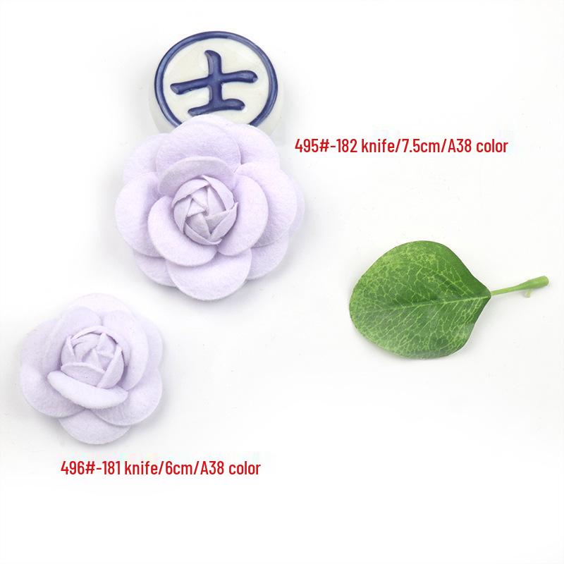 Korean Camellia Fabric Flower Corsage: Shoe Accessory, Headwear, Brooch & Hair Tie Jewelry.