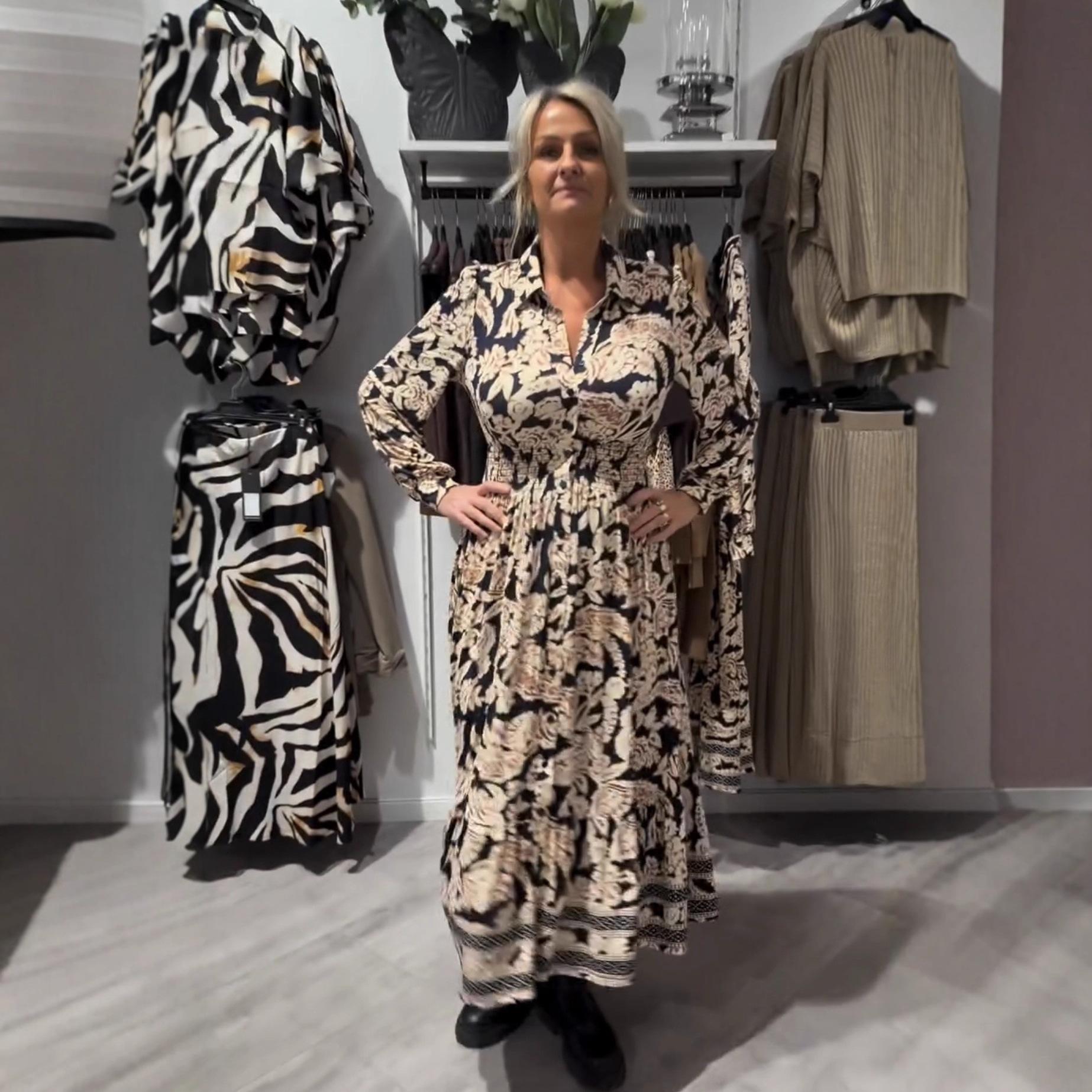 

Новый кардиган, Элегантное длинное платье, Платье с длинным рукавом и принтом 5XL