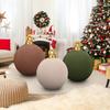 Velvet Inflatable Ornaments Balls Outdoor - 24 Inch Large Inflatable Christmas Balls, Reusable Blow Up Christmas Ornaments, Inflatable Xmas Decor for