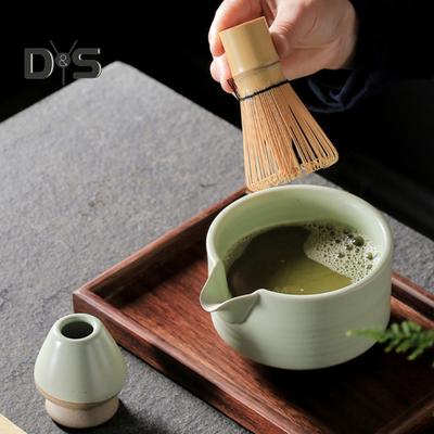 Frusta per Matcha in Bambù con Cucchiaino da Tè, Pennello per mescolare Chasen Giapponese Tradizionale Fatto a Mano per Tè Matcha, Agitatore Naturale per Matcha in Bambù Unico