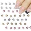 50Pcs Star Flat Bottomed Zircon Rhinestone Nail Diy Manicure Decoration Accessories Nail Charm
