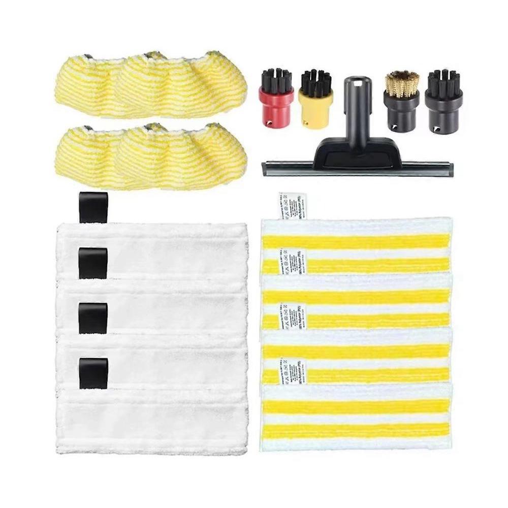 Kärcher SC Series Sada parních doplňků: Obsahuje malý kulatý kartáč, měděný kartáč, podlahovou hubici