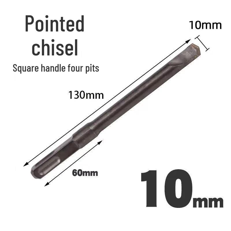 Elektryczny zestaw dłut udarowych: Uchwyt sześciokątny i kwadratowy, Szpiczaki i płaskie dłuta do rowkowania betonu i ścian