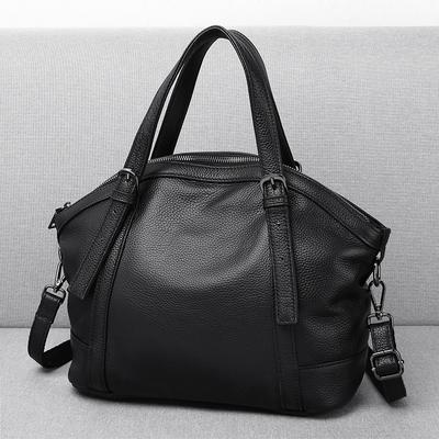 Women'S Bag Middle-Aged Leather Mother Bag Fashionable Multi-Layer Soft Leather Shoulder Messenger Bag Women'S Large Bag Large Capacity