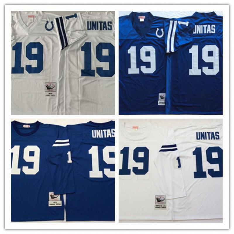 Indianapolis Colts Retro Football Jersey Cotton Fan Apparel NFL Supporters Mens Sports Team Gear